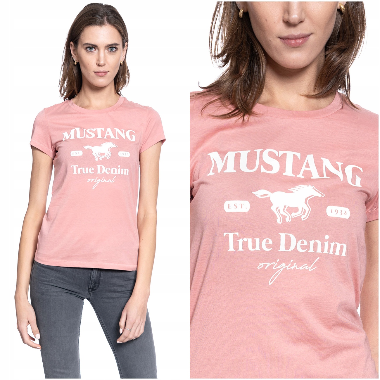

Mustang Alina C Damski T-shirt Koszulka Nadruk XL