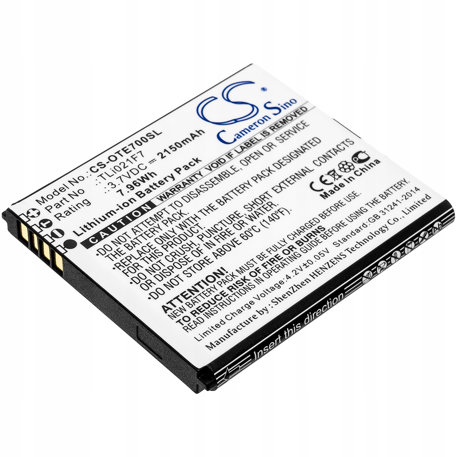 Akumulator Bateria TLi021F7 Do Alcatel EE70 EE70VB Link Zone CAT7 MW70KV