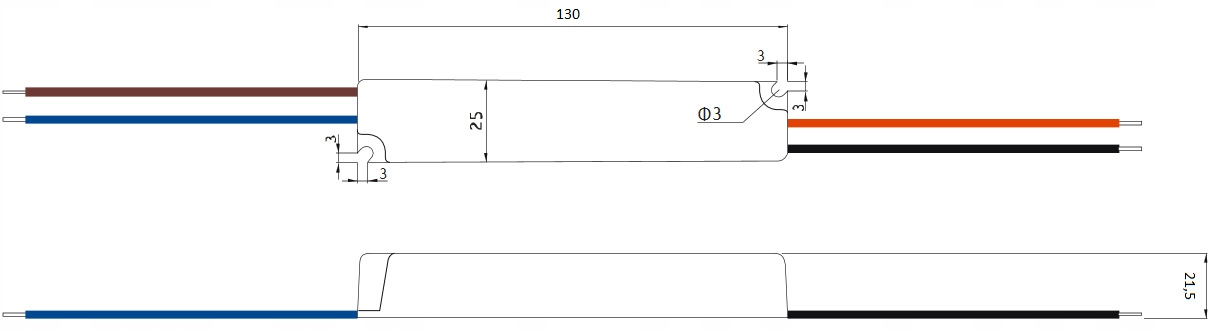 WODOSZCZELNY ZASILACZ 24V 12W 0.5A DO TAŚM LED IP67 TRANSFORMATOR GLP GPV EAN (GTIN) 5901885208220