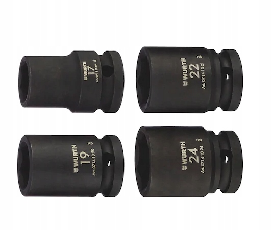 Wurth Sada Rázových Nástrčných Klíčů 1/2" 4 Kusy 07141325