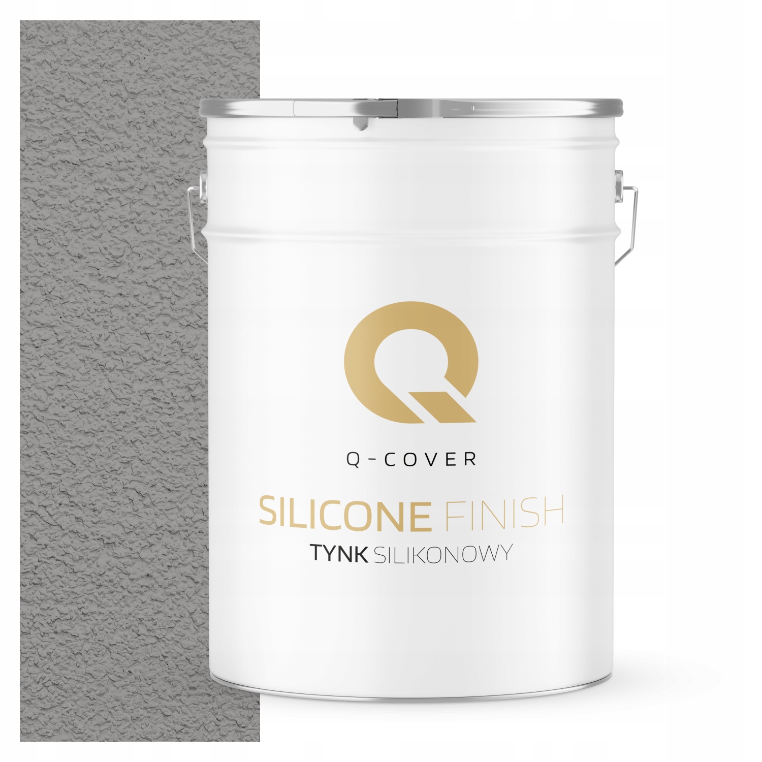 Silikonová Fasádní Omítka Šedá Platinová F264 25 Kg Granulace 3.0 mm