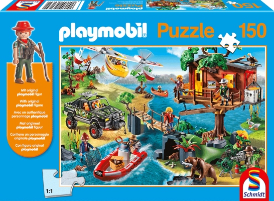 

Puzzle Schmidt 150 Playmobil Domek na drzewie Figu