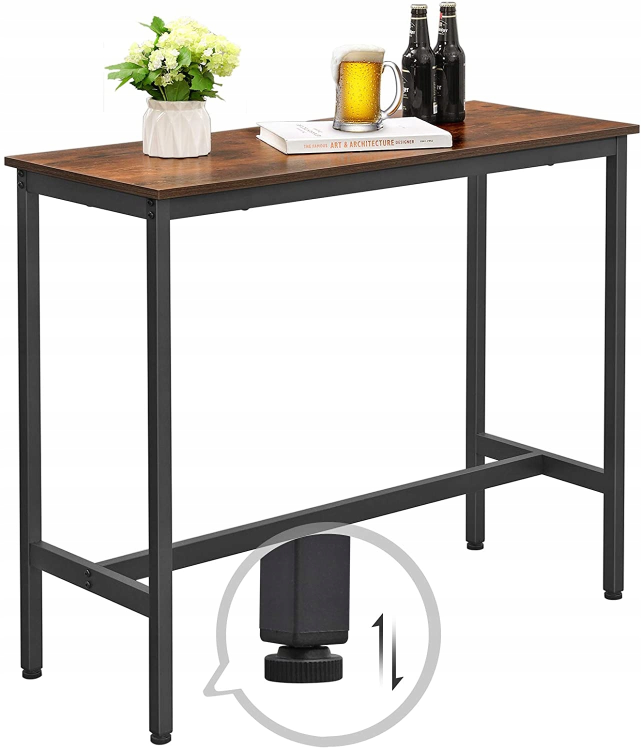 

Stół Barowy Barek Wąski 100x40cm Industrialny Loft