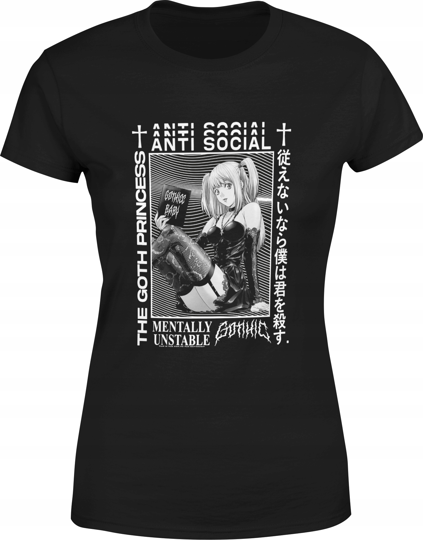 

Koszulka Goth Gothic Damska T-shirt Damski Rozm. S