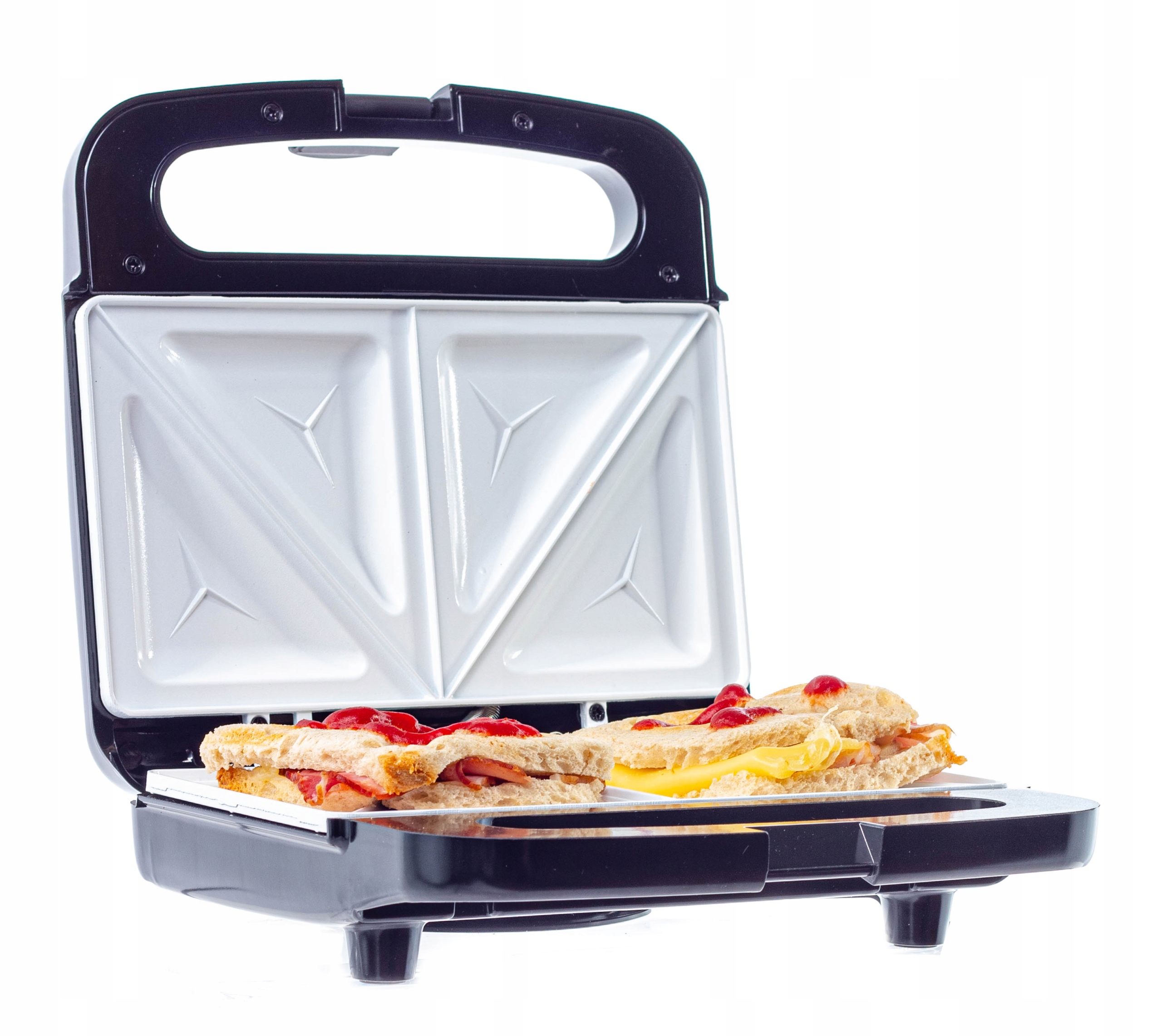 TOSTER OPIEKACZ DO KANAPEK TOSTÓW NIEPRZYWIERAJĄCA POWŁOKA RIWALL RTO-01 Szerokość produktu 21.5 cm