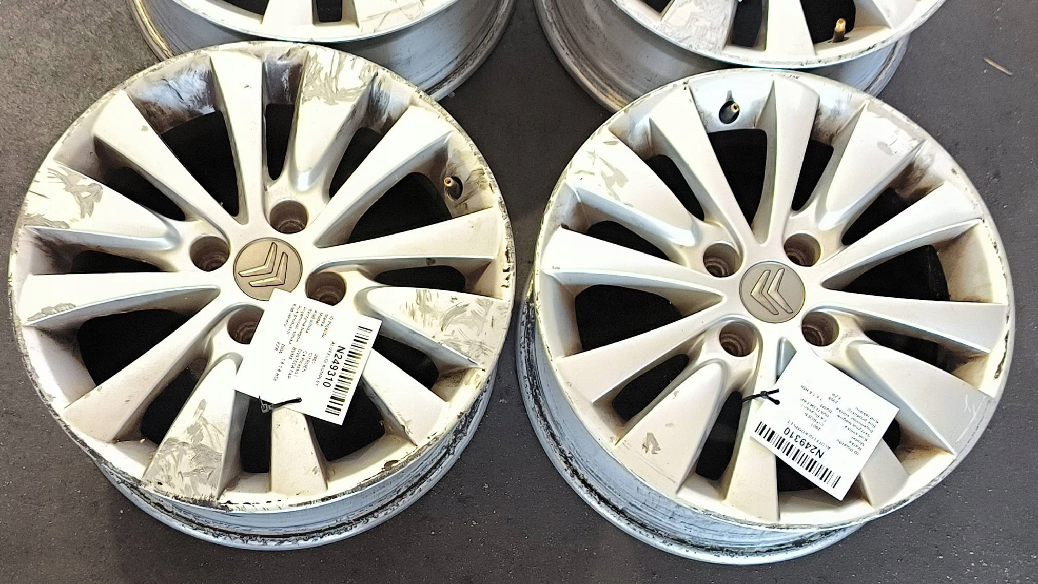 CERCHI RUOTE KOMPLET 16'' 4X108 9683593280 CITROEN C4 Picasso e