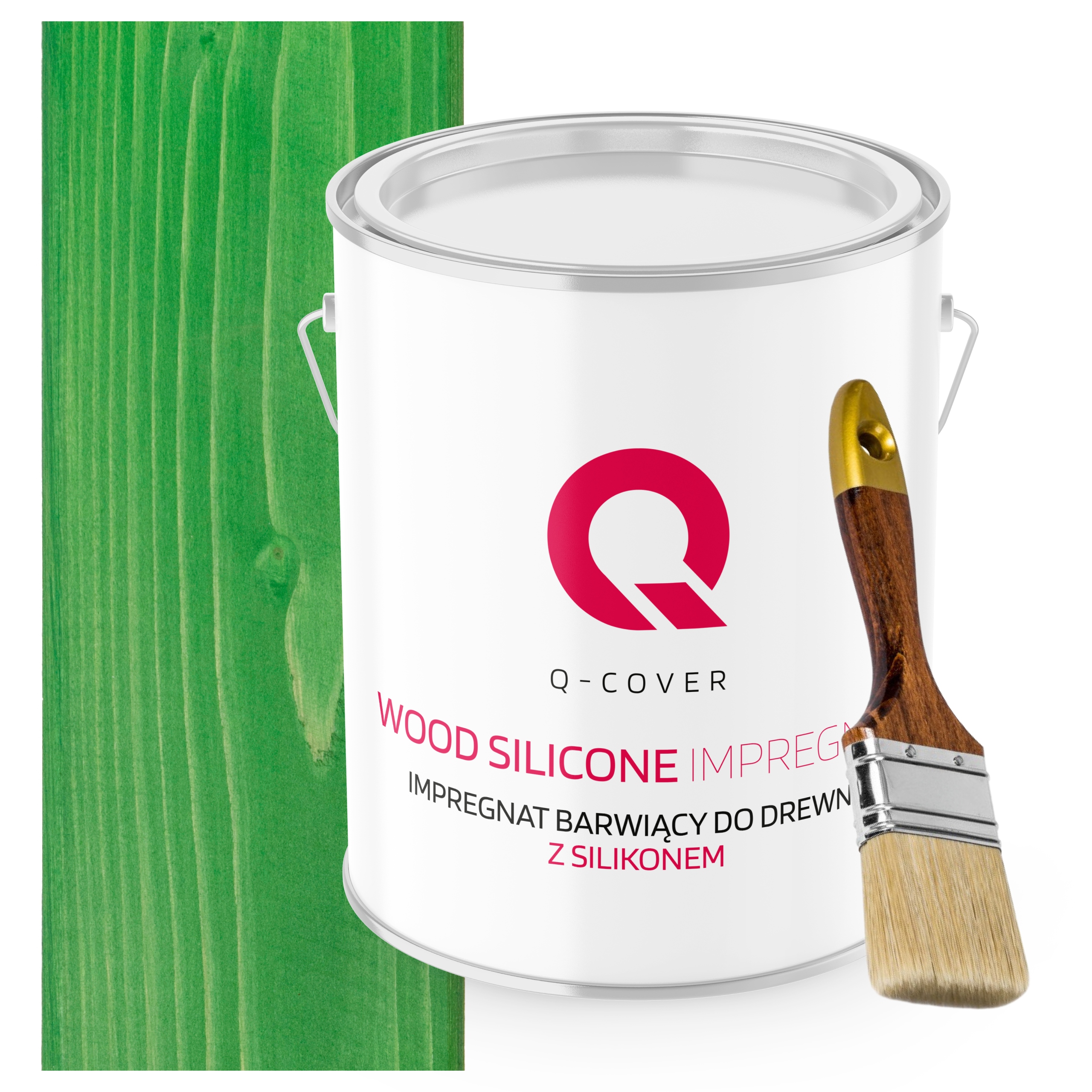 Impregnace Na Dřevo Barvící Se Silikonem Chron Zeleň Mátová 2,5L Dárek