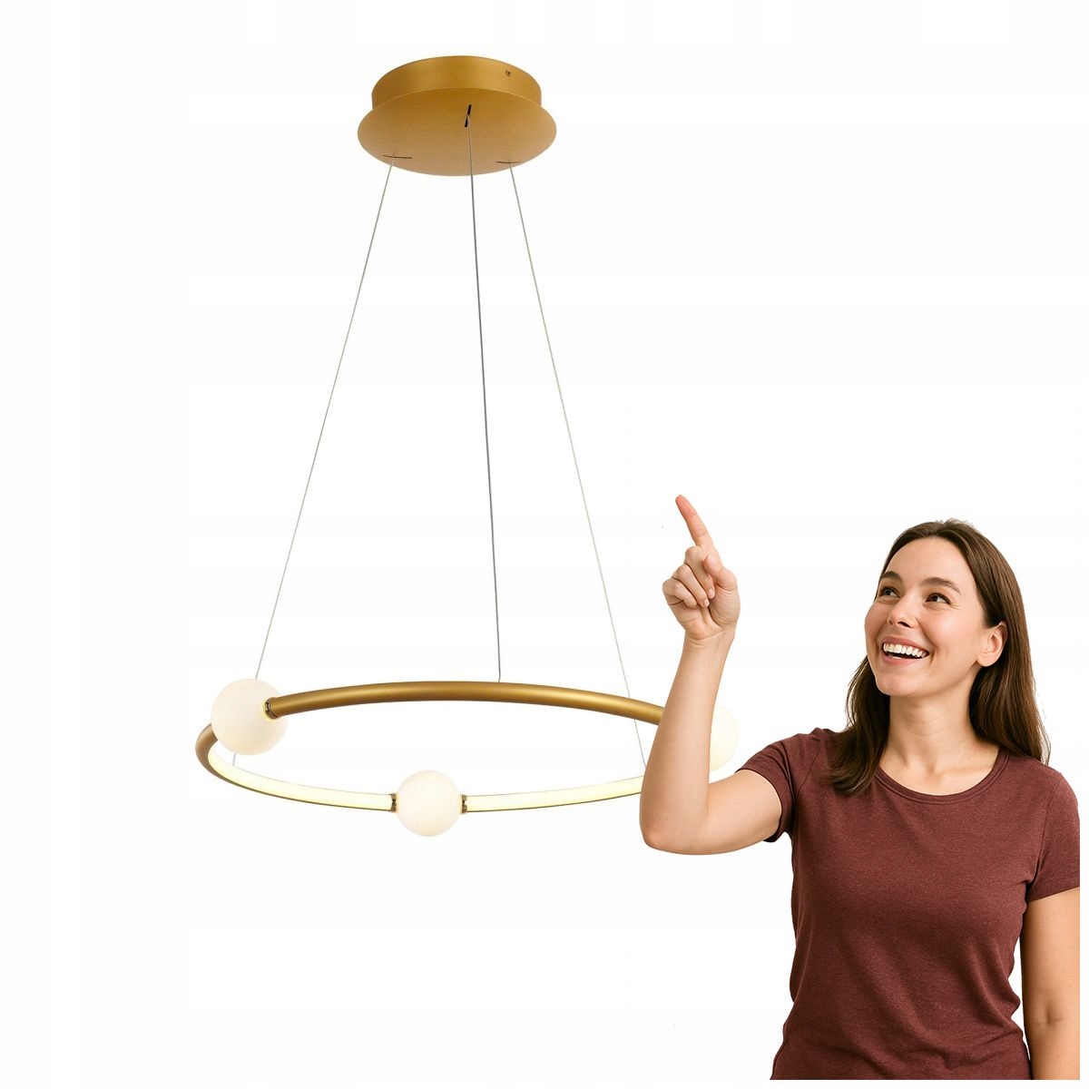 Led závesná lampa Lozanna vo vintage štýle, starožitný bronz Italux