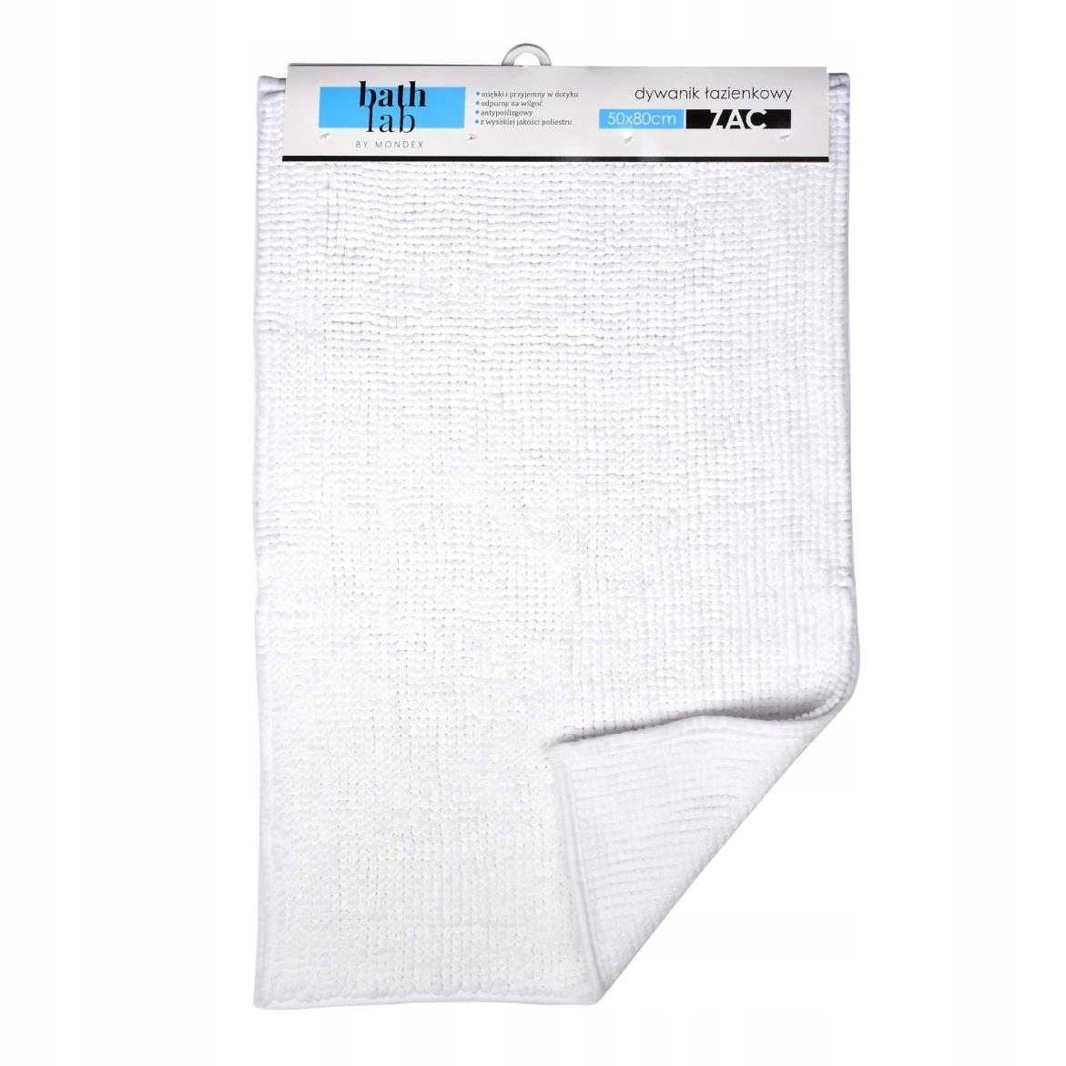 

Biały dywanik łazienkowy duży przyjemny 50x80 cm