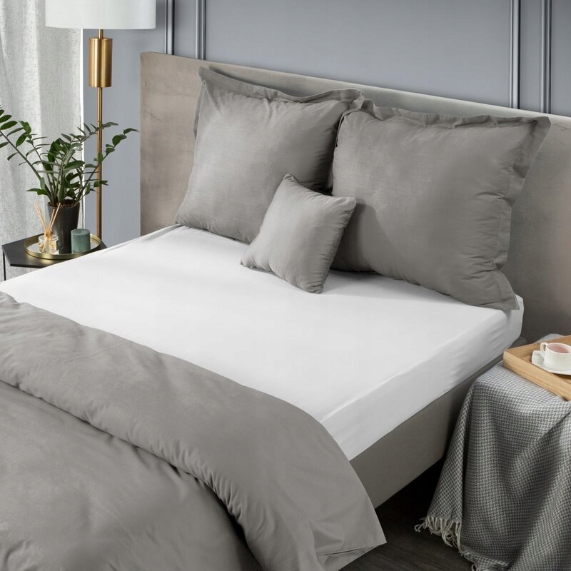 PRZEŚCIERADŁO JERSEY3 220X200 CM, WYS.30 CM BIAŁY Maksymalna grubość materaca 30 cm