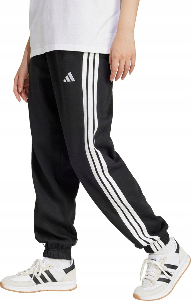 Dámské Kalhoty Adidas Essentials 3-STRIPES Fleece Loose-fit Černé vel. L