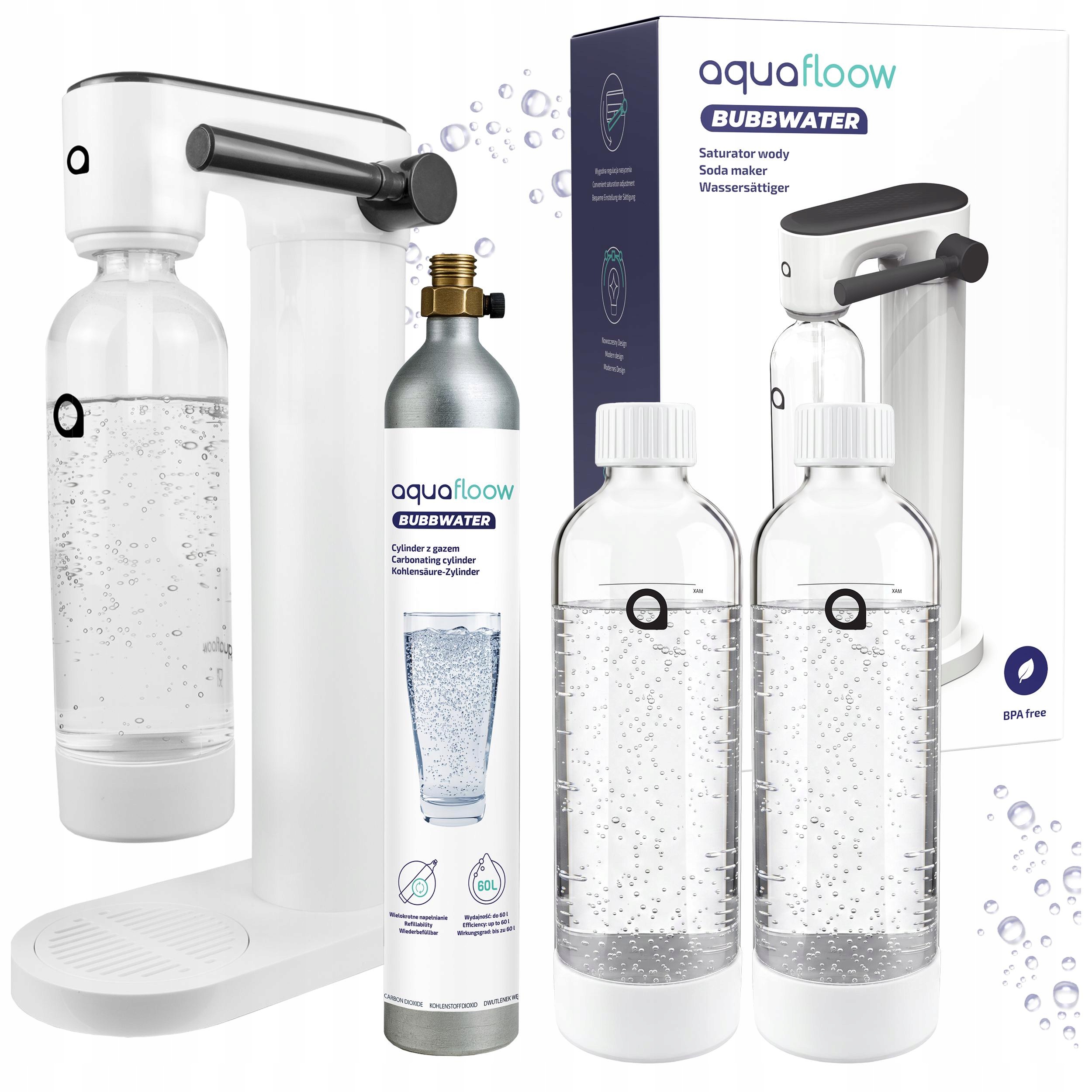 Výrobník Sody bombička s CO2, lahev Láhev Na Vodu 2x 800ml