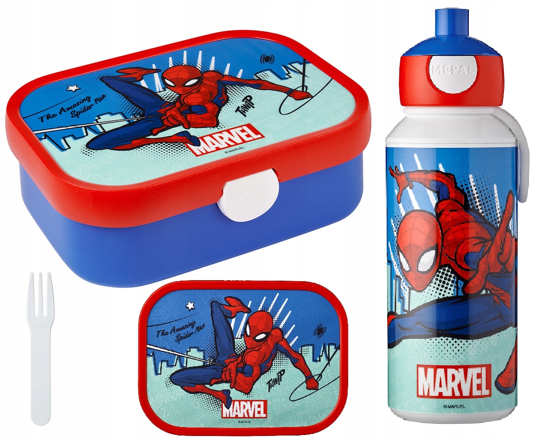 MARVEL ŚNIADANIÓWK LUNCHBOX BIDON SPIDERMAN NO BPA