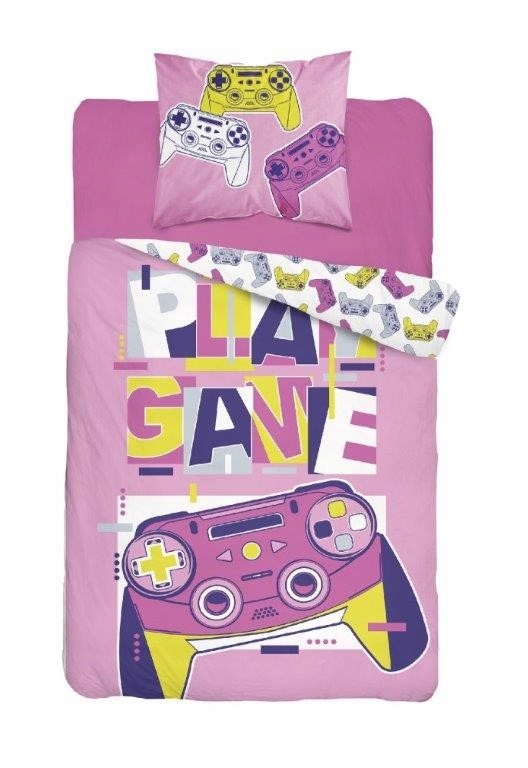 

Pościel Bawełniana Fluo 140x200 Game Pad Różowa