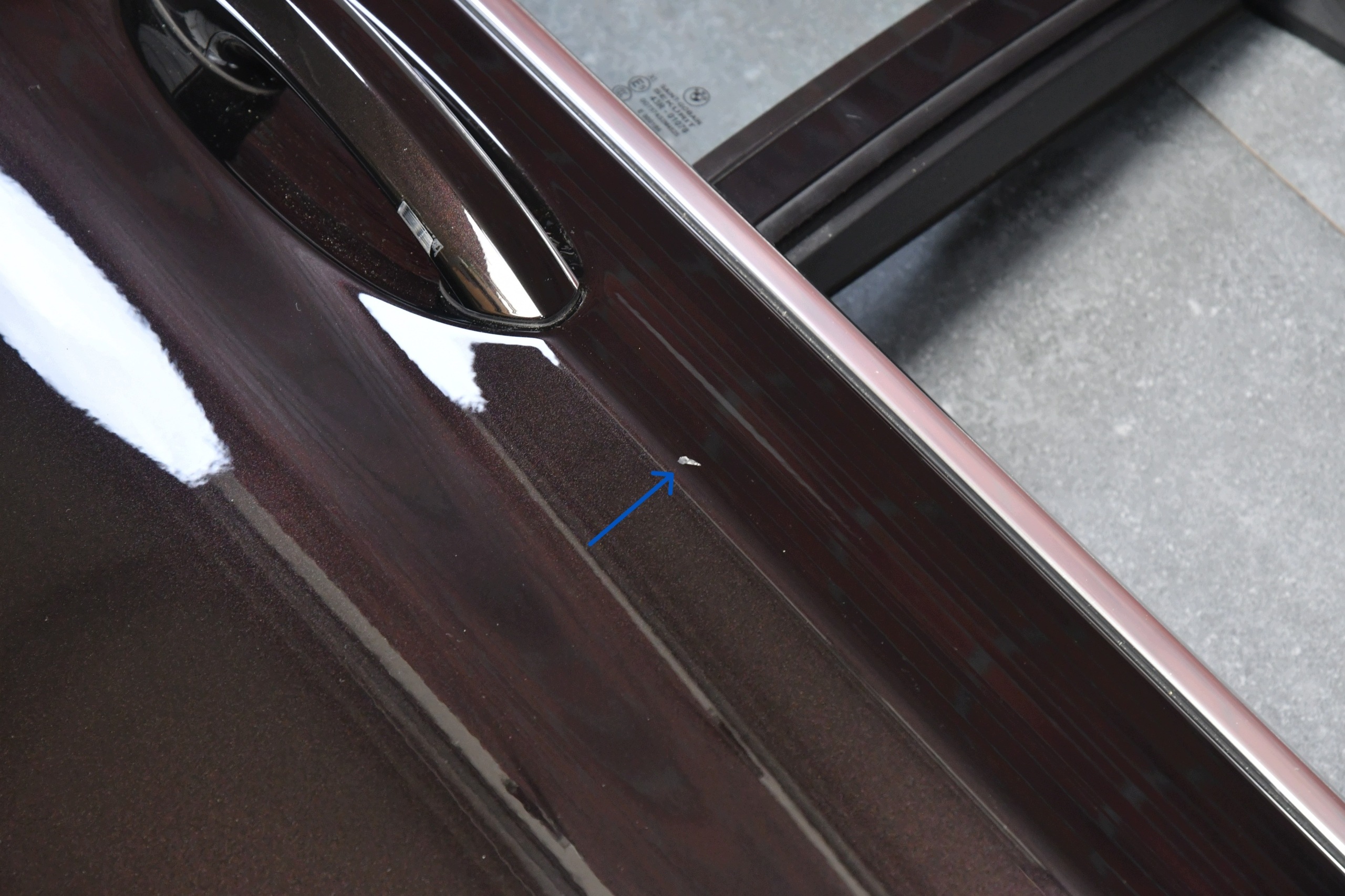 Tür rechts heck hinten BMW 7 G12 Farbe X14