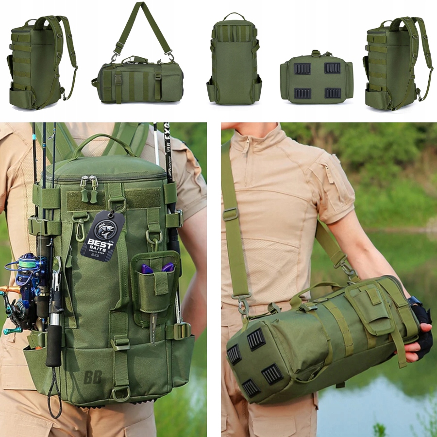 Plecak Wędkarski Best Baits Torba Wędkarska Pokrowiec Na Ryby Wędkarstwo