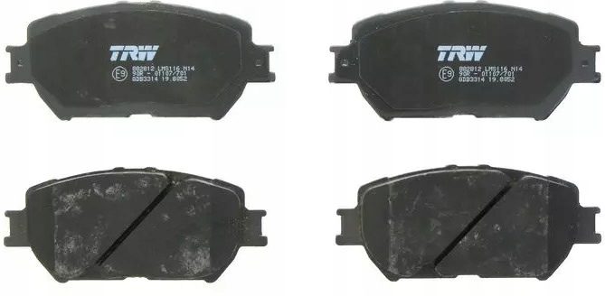 TRW КОЛОДКИ ГАЛЬМІВНЕ ПЕРЕД Gdb3314