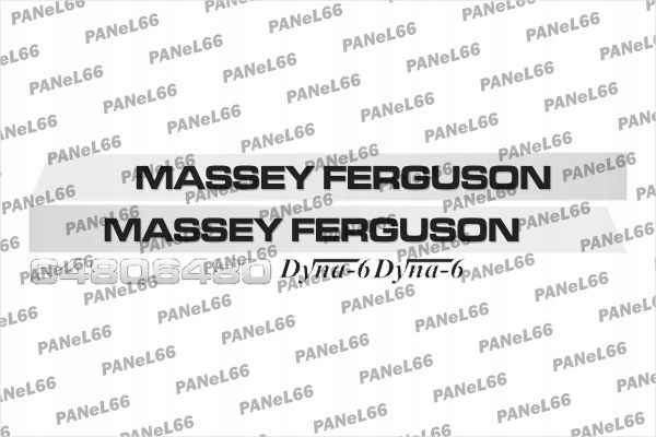 MF6480 - НАБОР НАКЛЕЕК MASSEY FERGUSON 6480 DYNA-6