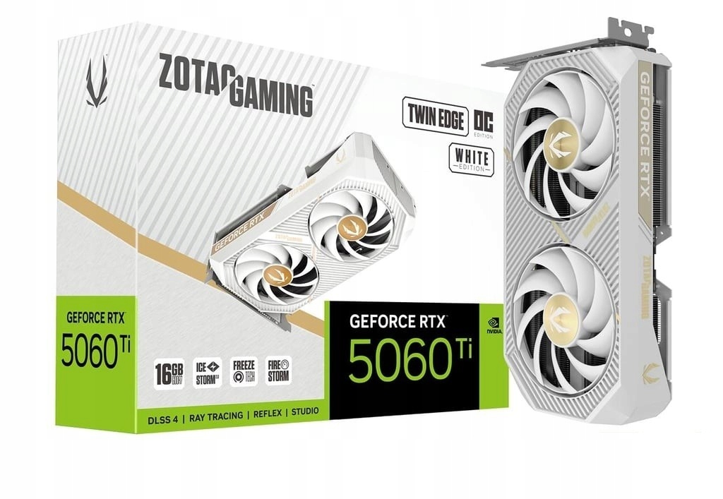 Grafická karta GeForce Rtx 5060 Ti 16GB Twin Edge Oc GDDR7 128bit biela