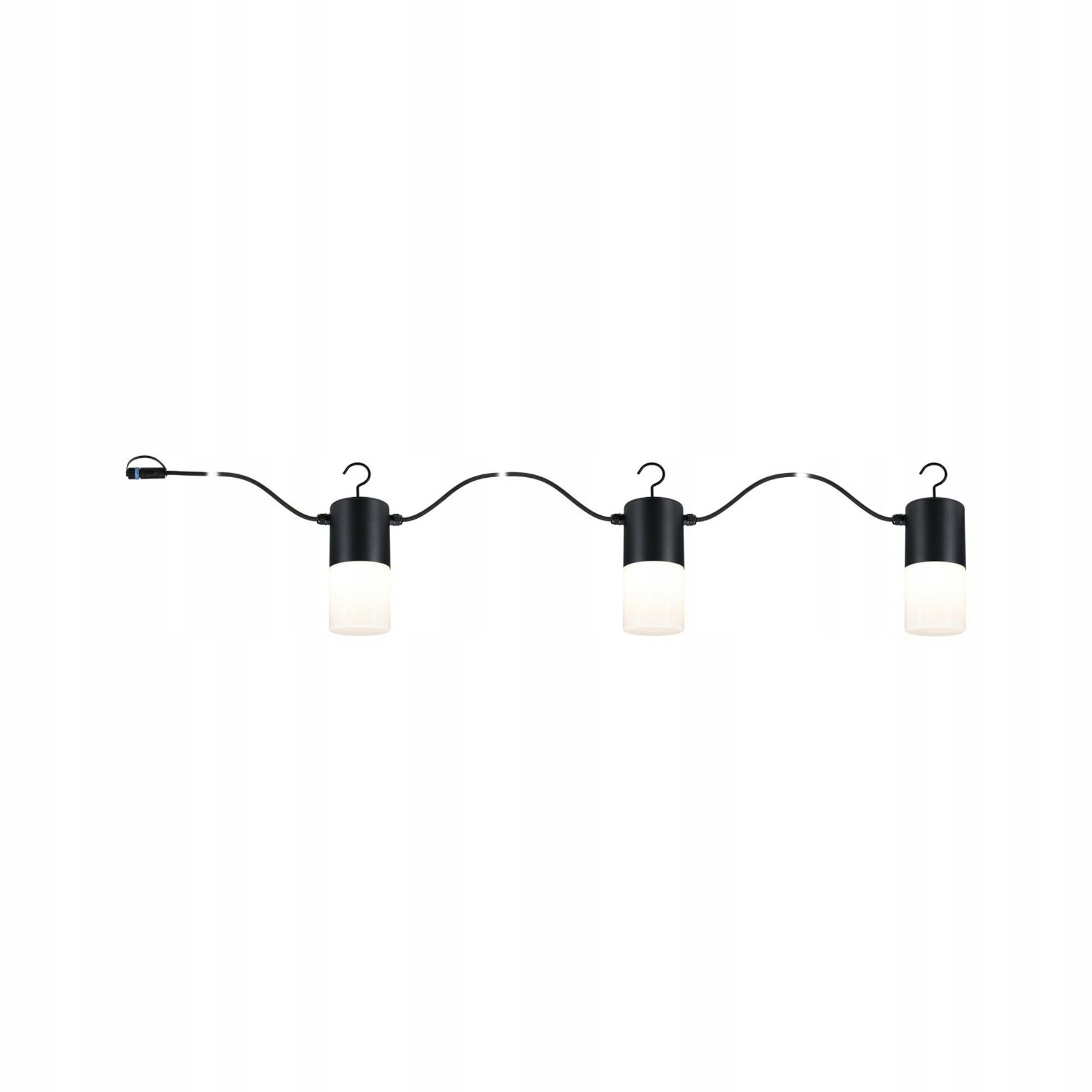 Paulmann Plug & Shine Led reťaz Tubs IP44 3x2W 3000K antracit 947.61