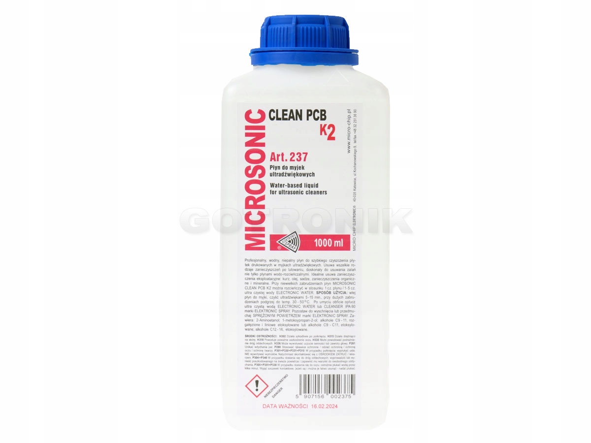 

Microsonic Clean Pcb K2 koncentrat do myjek 1 litr