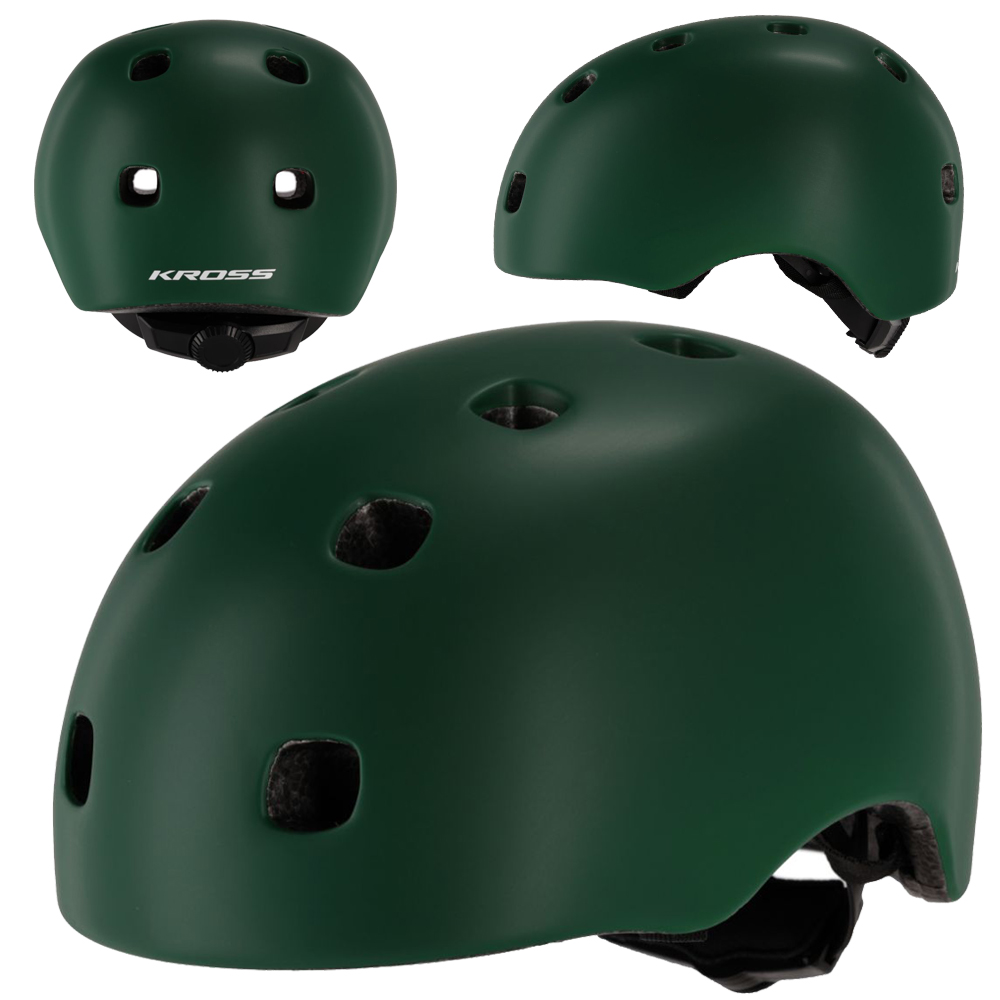 Dětská cyklistická přilba Kross Kids Hero Xs 48-53 cm Zelená Lehká