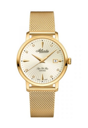 Dámské hodinky Atlantic De Luxe Diamonds 29355.45.37 36mm 5ATM