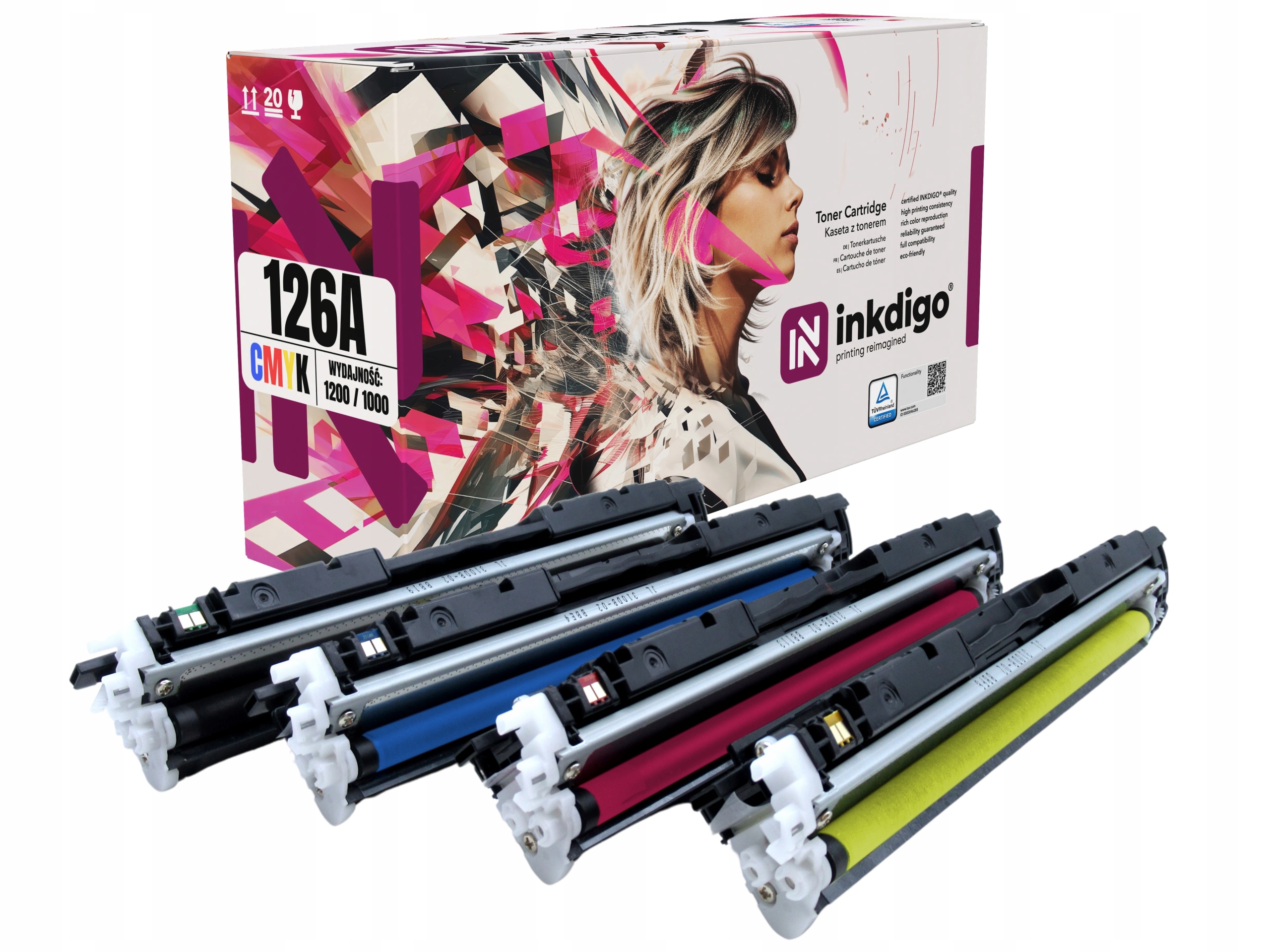 CE310A – 4x toner do tiskárny Hp Laserjet Pro 100 M175NW CP1025NW Mfp M175A