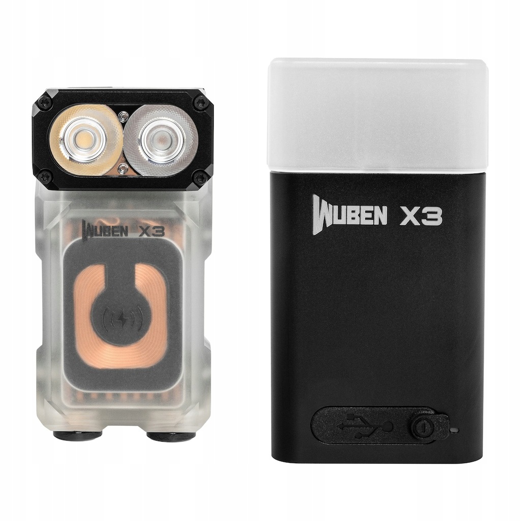 Latarka Wuben X3 Pro White Aluminum Charging Box 700 lumenów
