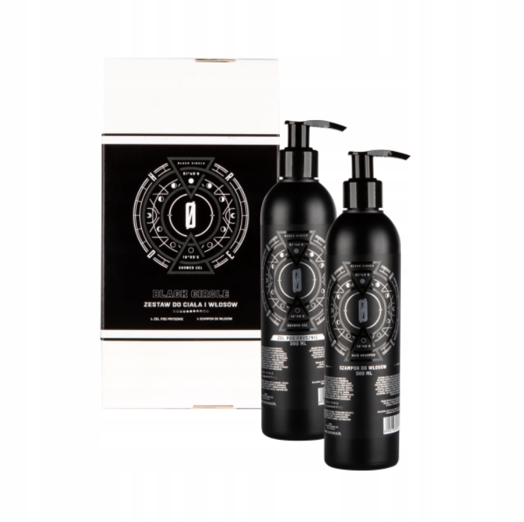 Zestaw do Ciała i Włosów Horde Żel Szampon 2x 300ml Męski Black Circle