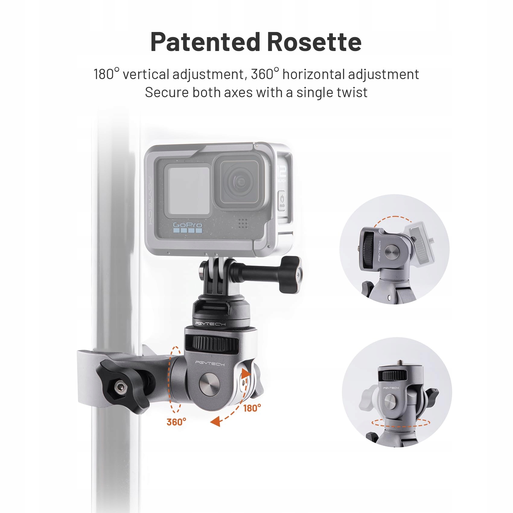 PGYTECH Uchwyt Aluminiowy Do Insta360 GoPro Osmo Akcesoria Kamery — miniatura 2