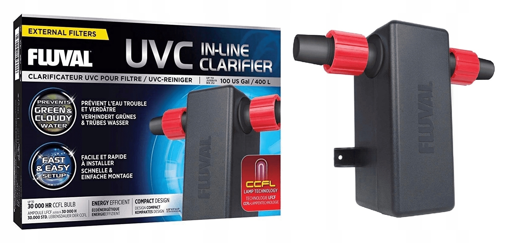 Fluval Sterylizator Uvc In-Line Clarifier 3W 400W
