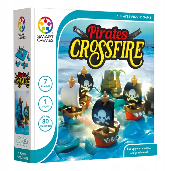 SMART GAMES GRA LOGICZNA PIRACI CROSSFIRE
