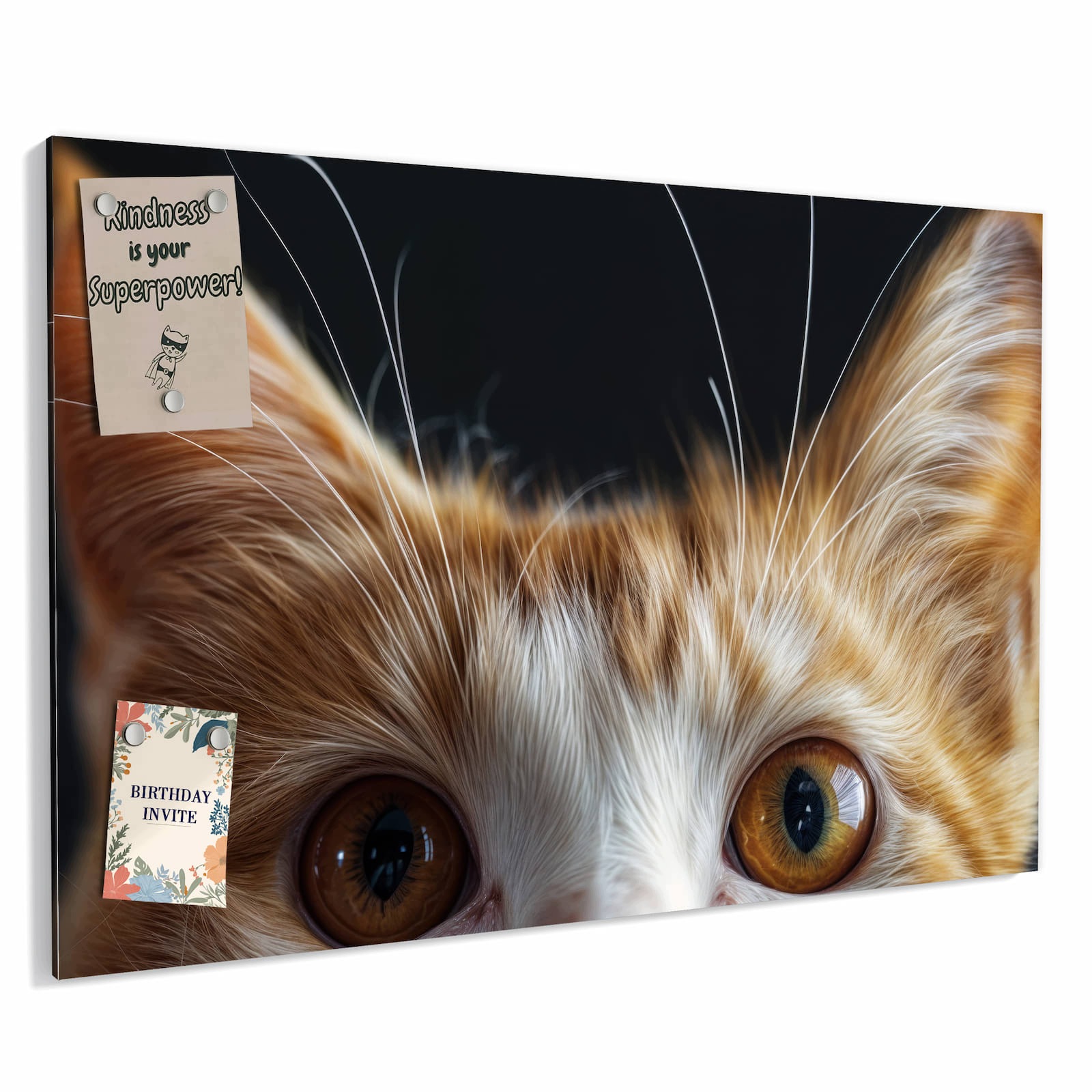 Magnetická tabule Delikatny Pohled kočky 60 × 40 cm