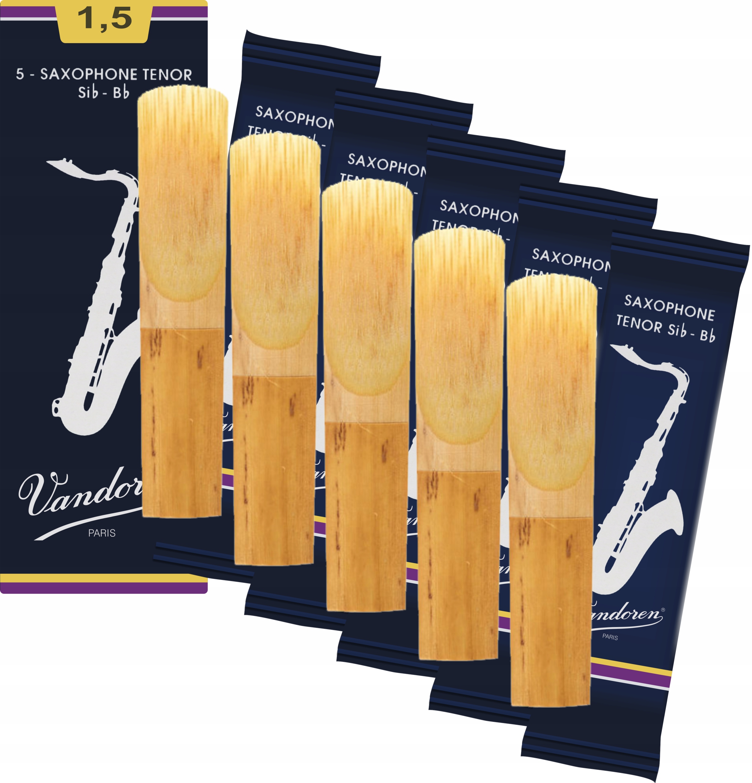 Tenorový saxofon 1,5 Vandoren Classic Blue SR2215 5 ks