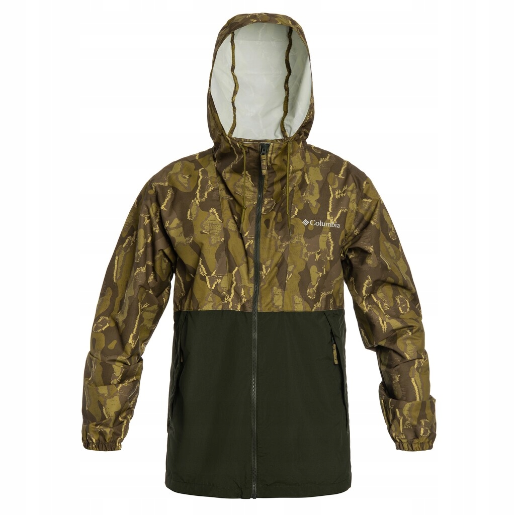 Bunda Columbia Spire Valley Novelty Windbreaker Mossy Green/Greenscape XL