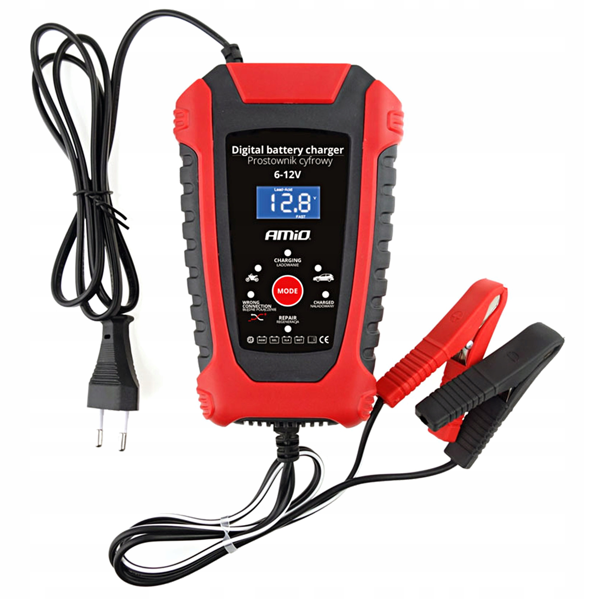 

Prostownik mikro do akumulatorów Wet Gel Agm 6/12V