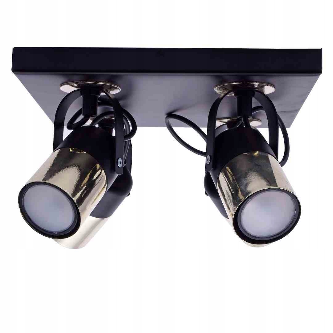 Stropná lampa Wilson Black 4xGU10