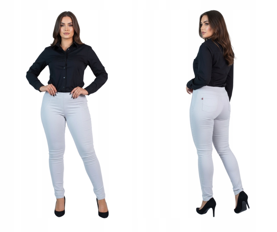 Kalhoty zúžená nohavice Cevlar barva světlá holubí velikost 42