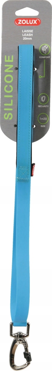 

Zolux Smycz silikonowa - niebieska 1,2m/20mm