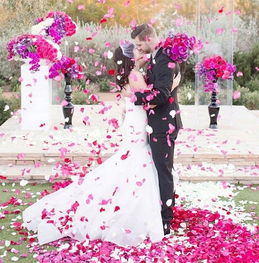 WYSTRZAŁOWE KONFETTI PŁATKI RÓŻ na ŚLUB 80cm x4 Kod producenta 4x Mega Tuba Róż