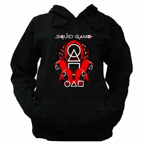 

S Bluza Kaptur Damska Squid Game Serial Gra Wzory