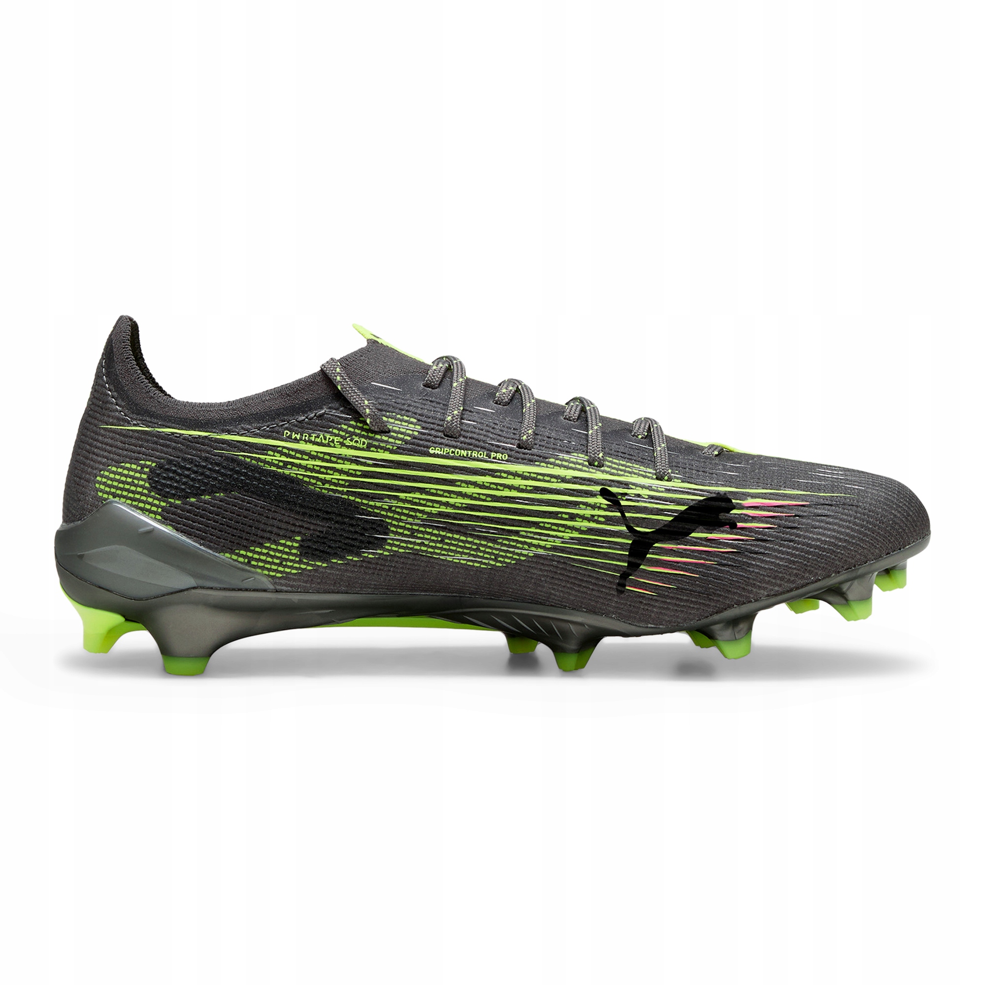 Buty piłkarskie męskie Puma Ultra 5 Ultimate Fg matte aged silver/yellow al