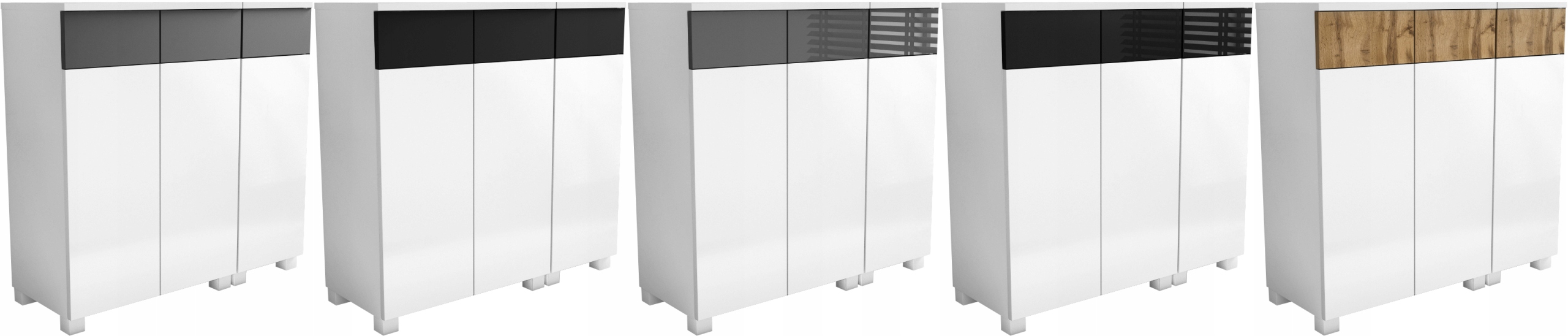 KOMODA szafka do łazienki cała biała biały mat 90 Kolor frontów biały