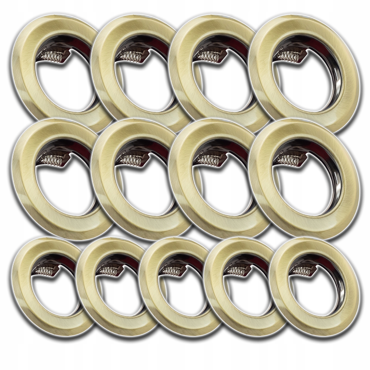 13 x Hliníkové Stropní Svítidlo Podomítkové Očko Na Strop Mosaz