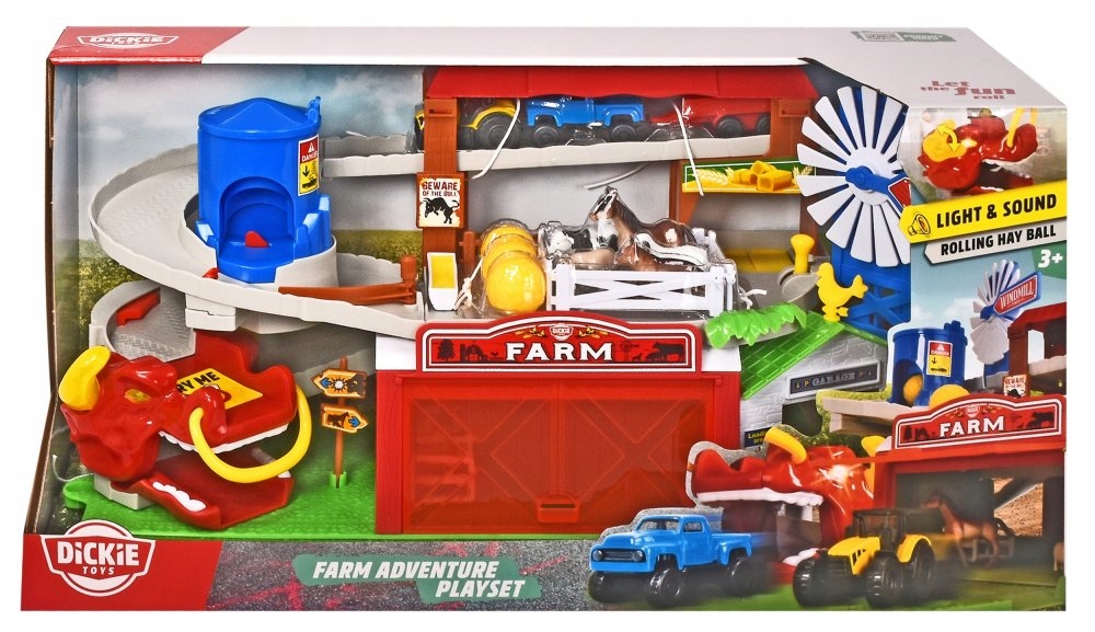 FARMA ZESTAW Z AUTKAMI FIGURKI ŚWIATŁO DŹWIĘK Skala 1:12