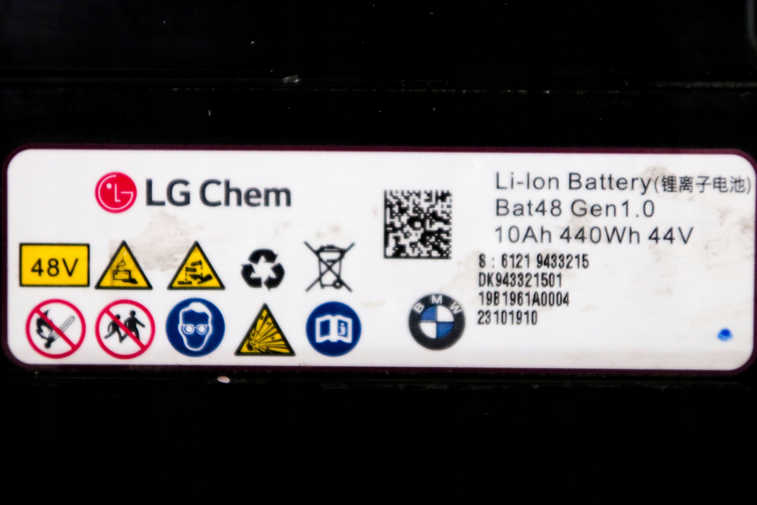 BMW AKUMULATOR LI-ION 10Ah 440Wh 44V 2019 r.