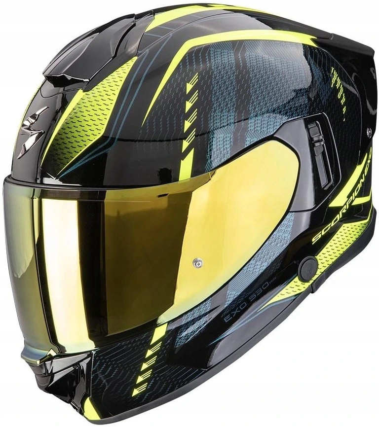Scorpion EXO-530 Air Theras Black Yellow Integrálna Motocyklová Prilba