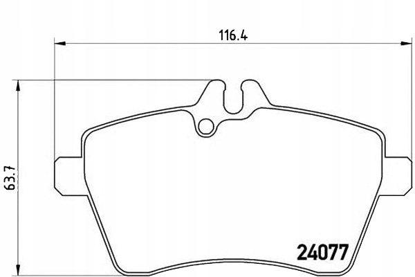 Brembo Brzdové Destičky Mercedes W169 A-třída 04-1