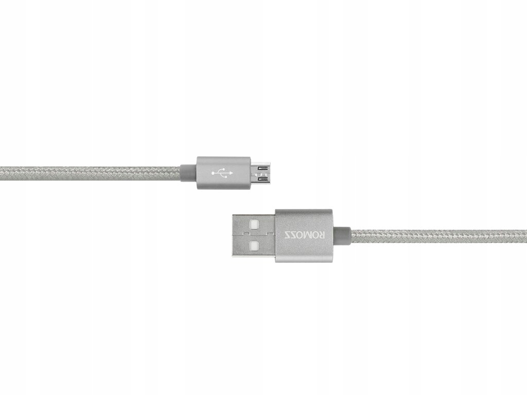 

Kabel przewód Romoss do Huawei micro Usb szary